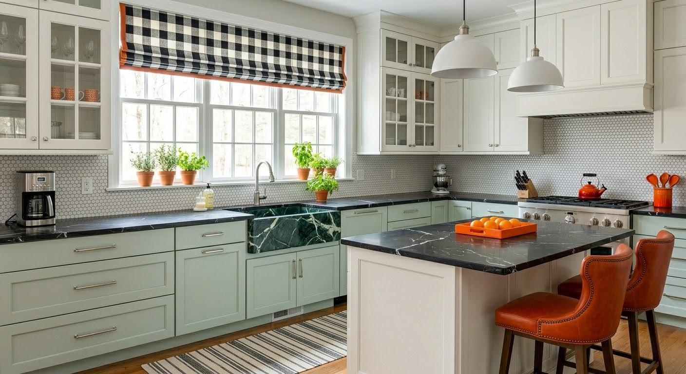 Verde Levanto Marble Farmhouse Sink, Italian Natural Stone Apron Front Kitchen Basin