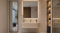 Travertine Fluted Wall Mounted Sink | Hand-Carved Natural Stone Luxury Basin