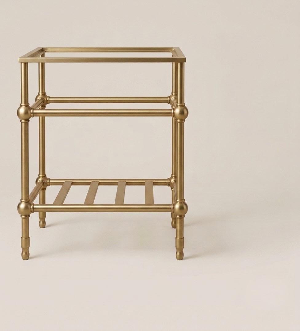 Custom Marble Sink Stand, Brass Vanity Legs, Bathroom Console Frame, Luxury Washstand Support