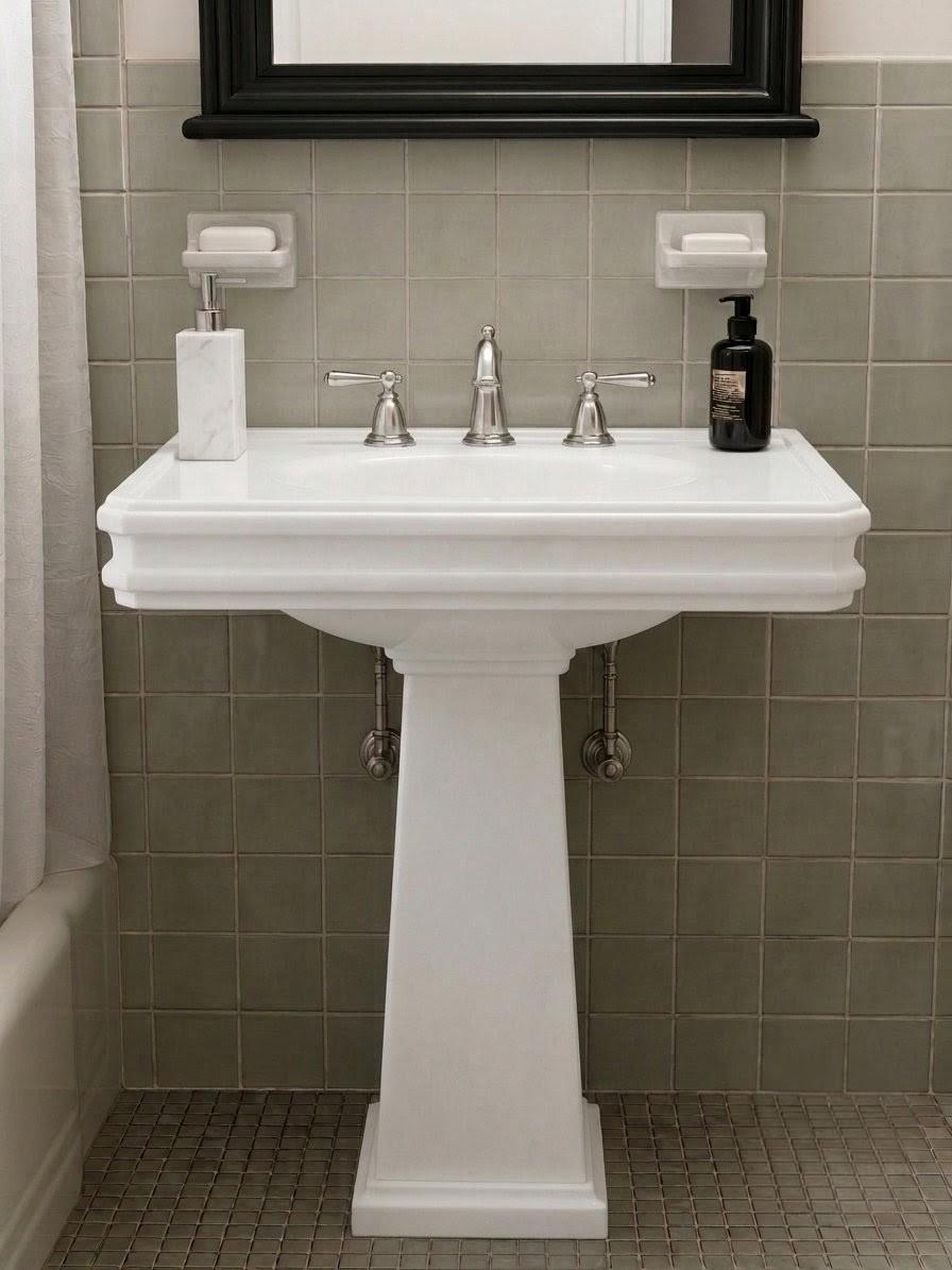 Handcrafted Calacatta Viola, Gold , Pure White Marble Pedestal Sink, Ogee Edge Basin (Freestanding)