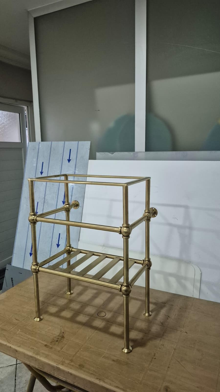 Custom Marble Sink Stand, Brass Vanity Legs, Bathroom Console Frame, Luxury Washstand Support