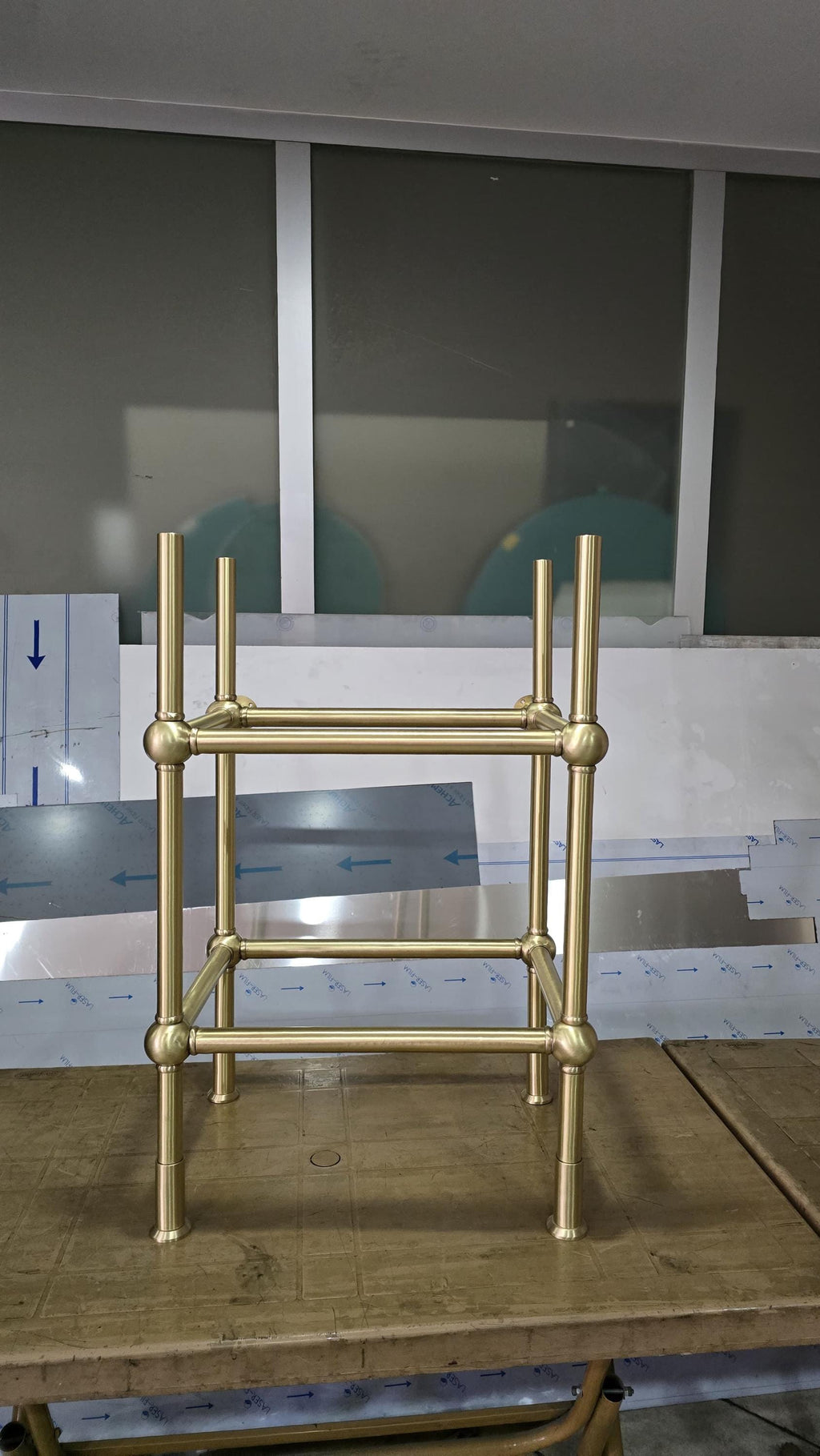 Custom Marble Sink Stand, Brass Vanity Legs, Bathroom Console Frame, Luxury Washstand Support