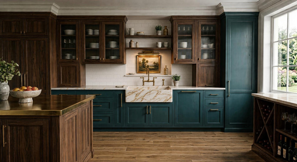 Calacatta Gold Marble Farmhouse Sink 33 Inch Apron Front Kitchen Sink Natural Stone